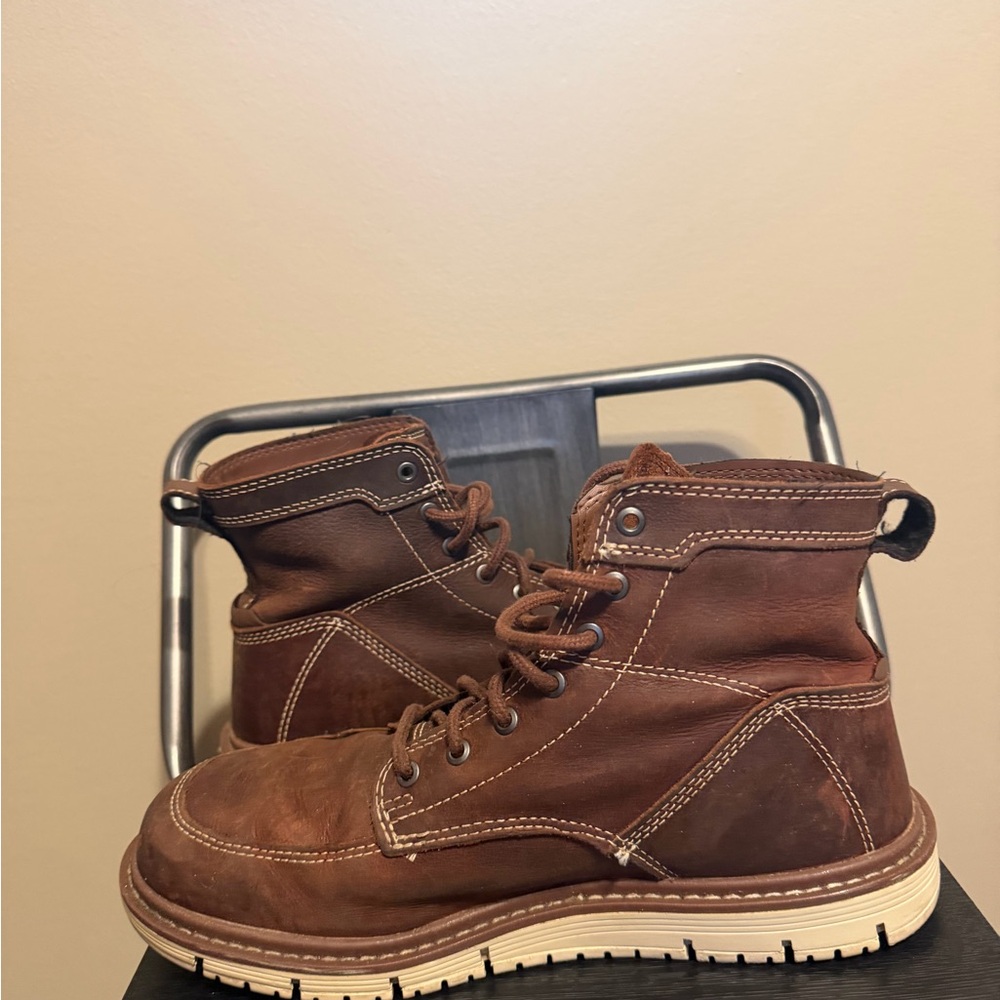 KEEN Utility Womens 10 Wide Leather Work Boots Brown EH Rated ASTM - Picture 8 of 16